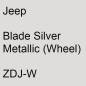 Preview: Jeep, Blade Silver Metallic (Wheel), ZDJ-W.